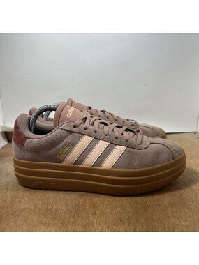 adidas VL Court Pink/Gum JR3136 Men Size 9.5 Shoes